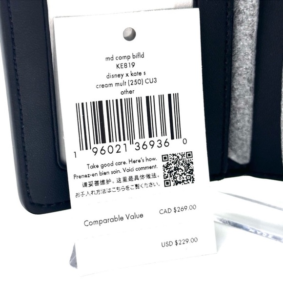 Disney X Kate Spade Madison Medium Compact Bifold Wallet - Picture 9 of 9